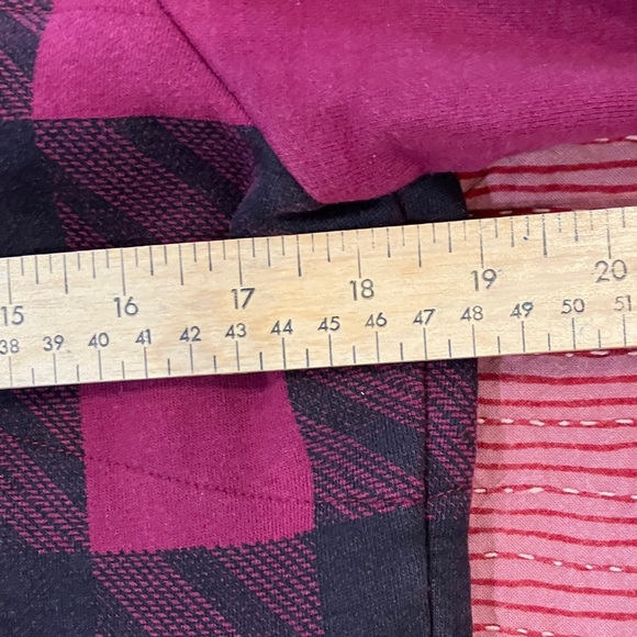 ORB women’s medium Plaid Hooded lined Jacket with lovely large buttons - Picture 11 of 16